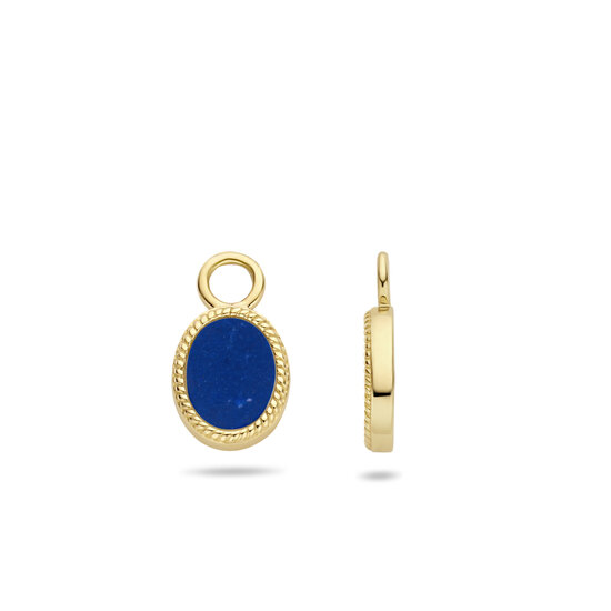 Blush BLUSH 14k Geelgouden oorbedels Lapis Lazuli 9078YLA (UITLOPEND)