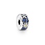 Pandora PANDORA Celestial sterling silver clip with royal blue crystal, night blue crystal, blazing yellow crystal, clear cubic zirconia and silicone grip 792681C01
