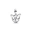 Pandora PANDORA ME 792690C01 Butterfly sterling silver mini dangle with zirconia