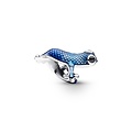 Pandora PANDORA 792701C01 Gecko sterling silver charm with black crystal and shaded transperant metallic light to darm blue enamel
