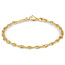 Monzario MONZARIO 14krt geelgouden armband 1366A-GEEL, fantasieschakel 18.5cm