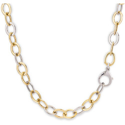 Monzario 14krt Bicolor schakelcollier 856C BIC 60