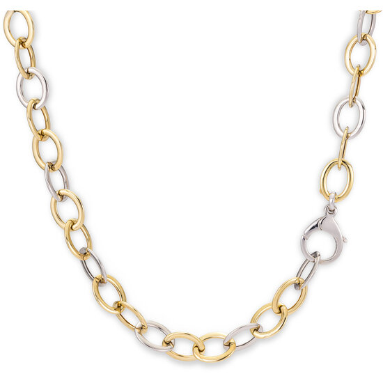 Monzario Monzario 14krt Bicolor schakelcollier 856C BIC 60cm