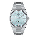Tissot TISSOT PRX POWERMATIC 80 T137.407.11.351.00 | 40mm, Powermatic 80 staal/staal, ijsblauwe wijzerplaat, 10 ATM