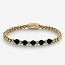 Rebel&Rose Rebel&Rose RR-60080-G Yellow Gold meets Black Madonna 6mm