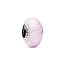 Pandora PANDORA Sterling silver charm with pink lab-created opal 791691C03