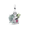 Pandora PANDORA Disney Pixar openable Monster Inc door dangle with red cubic zirconia and green, pink, light blue, blue and black enamel  792758C01