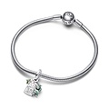 Pandora PANDORA Disney Pixar openable Monster Inc door dangle with red cubic zirconia and green, pink, light blue, blue and black enamel  792758C01