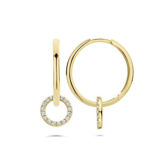Blush BLUSH 14k Geelgouden aanhangers zirconia 9066YZI