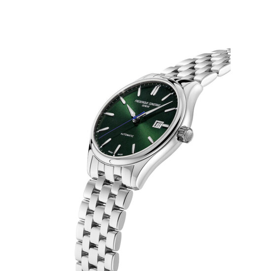 Frederique Constant Frederique Constant Classics FC-303GR5B6B, Automaat, 40 mm, staal/staal, donkergroene wijzerplaat, datum, 5ATM.