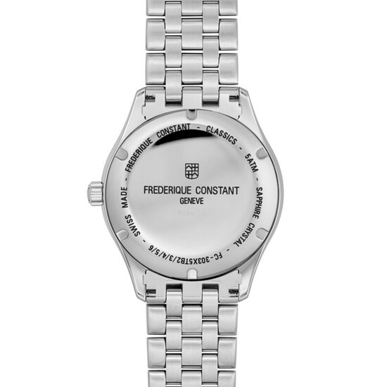 Frederique Constant Frederique Constant Classics FC-303GR5B6B, Automaat, 40 mm, staal/staal, donkergroene wijzerplaat, datum, 5ATM.