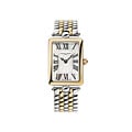 Frederique Constant Frederique Constant Art Deco FC-200MPW2AC3B, quartz, carree, staal/staal bicolor, wijzerpl parelmoer, 3ATM.