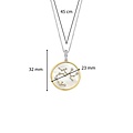 Ti Sento Milano TI SENTO MILANO 6826SA Zodiac cliphanger Boogschutter, zilver verguld met parelmoer en zirconia's (incl collier)
