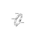 Ti Sento Milano TI SENTO MILANO 12316ZI Zilver gerodineerde ring met 5x zirconia in gladde zetkast