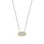 Ti Sento Milano TI SENTO MILANO 34040ZY/42 Zilver gerhodineerd collier, met vaste hanger verguld pavé zirconia's, 42 cm