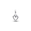 Pandora PANDORA ME 793048C00 Heart sterling silver mini dangle