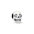 Pandora PANDORA 792811C01 Skull sterling silver charm with zirconia and white glow in the dark enamel