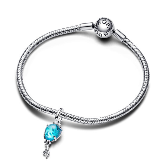 Pandora PANDORA 792792C01 Balloon Fly High (Unicef) sterling silver dangle with dichroic blue Murano glass