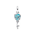 Pandora PANDORA 792792C01 Balloon Fly High (Unicef) sterling silver dangle with dichroic blue Murano glass