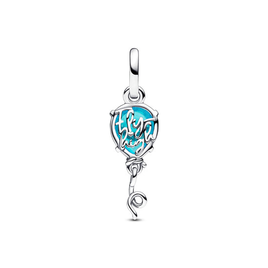 Pandora PANDORA 792792C01 Balloon Fly High (Unicef) sterling silver dangle with dichroic blue Murano glass