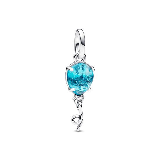 Pandora PANDORA 792792C01 Balloon Fly High (Unicef) sterling silver dangle with dichroic blue Murano glass