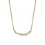 Collectie Milikan Huiscollectie 14k geelgouden collier met diamanten tussenstuk, totaal 16 diamanten, verspringend, tot. 0.37crt diamant 1056211