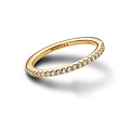 Pandora PANDORA 162999C01 14k Gold-plated ring with zirconia
