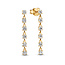 Pandora PANDORA 263011C01 14k gold-plated drop earrings with zirconia