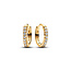 Pandora PANDORA 263015C01 14k gold-plated hoop earrings with zirconia