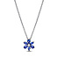 Pandora PANDORA 392387C02 Herbarium cluster sterling silver collier with princess blue crystal and zirconia