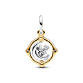Pandora PANDORA Disney Mickey and Minnie sterling silver and 14k gold-plated spinning dangle