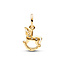 Pandora PANDORA 762978C01 Shine Rocking unicorn 14k gold-plated dangle with zirconia and shimmering white enamel