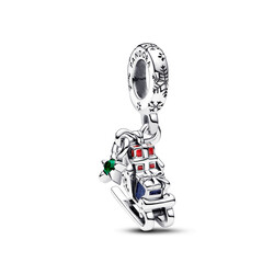 PANDORA 792977C01 Christmas Sleigh sterling silver charm