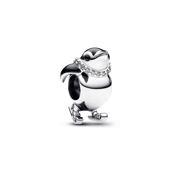 Pandora PANDORA 792988C01 Skiing penguin sterling silver charm