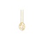 Collectie Milikan Huiscollectie 14krt geelgouden hanger, fantasie bladvorm, met diamant tot. 0.04ct H/SI, 1056487