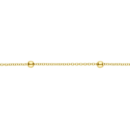 Blush BLUSH 14krt geelgouden bolletjesarmband, 19 cm, 2224YGO