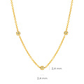 Blush BLUSH 14krt geelgouden bolletjescollier, 42 cm, 3145YGO