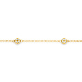 Blush BLUSH 14krt geelgouden armband, tussenstukje 5x met zirconia's, 19 cm, 2213YZI