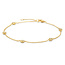 Blush BLUSH 14krt geelgouden armband, tussenstukje 5x met zirconia's, 19 cm, 2213YZI