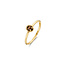 Blush BLUSH 14krt geelgouden ring met ovaal gefacetteerde rookkwarts 1227YSQ