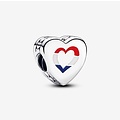 Pandora PANDORA 792015C00_E063 Netherlands flag heart sterling silver charm with enamel