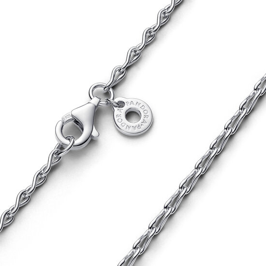 Pandora PANDORA 393052C00 Figure of 8 chain link sterling silver necklace, 50 cm