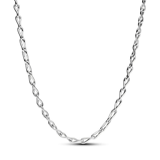 Pandora PANDORA 393052C00 Figure of 8 chain link sterling silver necklace, 50 cm