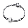 Pandora PANDORA 793118C00 Sterling silver charm with white Murano glass