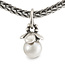 Trollbeads TROLLBEADS TAGBE-00307 Zilveren bedel: Parel van Toewijding hanger