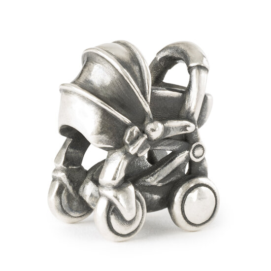 Trollbeads TROLLBEADS TAGBE-30197 Zilveren bedel: Zachte dromen, kinderwagen