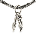 Trollbeads TROLLBEADS TAGBE-30198 Zilveren bedel: Groene Vingers hanger