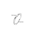 Ti Sento Milano TI SENTO MILANO 12317SI Zilver gerhodineerde aanschuifring, 2 mm breed