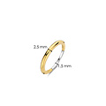 Ti Sento Milano TI SENTO MILANO 12317SY Zilver vergulde aanschuifring, 2 mm breed