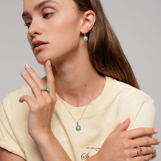 Ti Sento Milano TI SENTO MILANO 12317SY Zilver vergulde aanschuifring, 2 mm breed